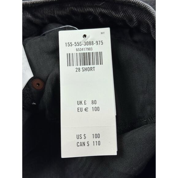 Abercrombie High Rise 90s Relaxed Jeans – Size 28‎ Short, Washed Black, NEW - Picture 10 of 10